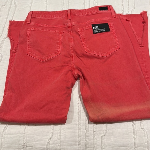 Paige Hoxton Straight Ankle High Rise Jeans 30 - Picture 4 of 6